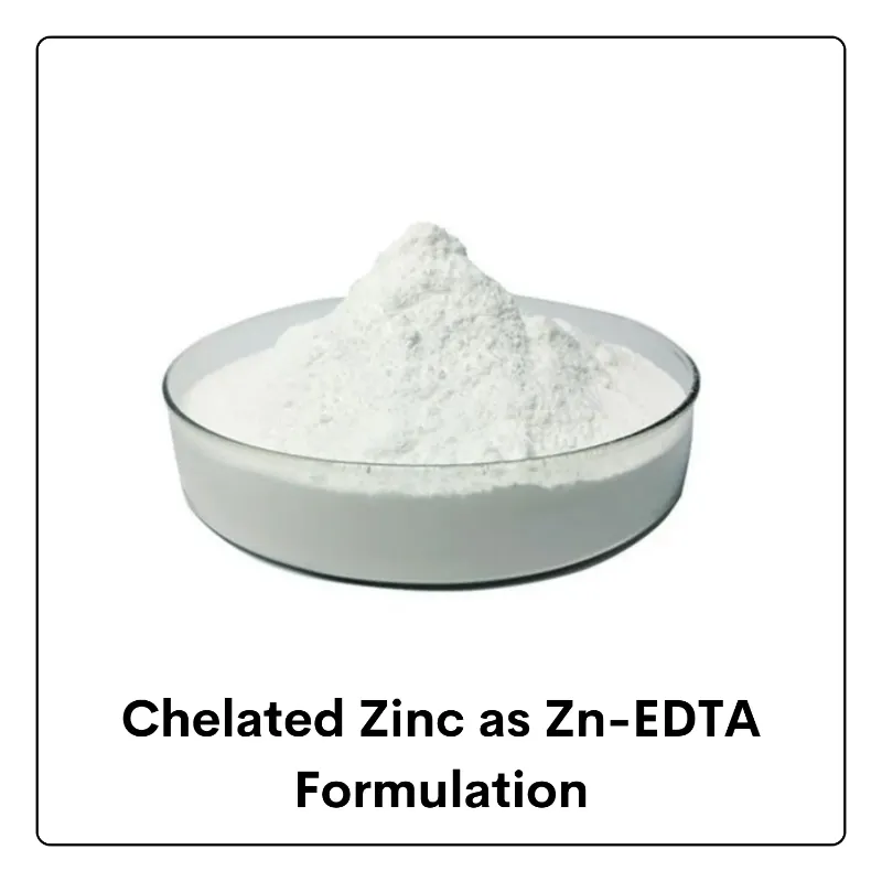 Chelated Zinc as Zn-EDTA